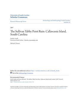 The Sullivan Tabby Point Ruin: Callawassie Island, South Carolina