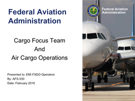 Federal Aviation Administration Administration