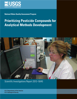 Prioritizing Pesticide Compounds for Analytical Methods Development