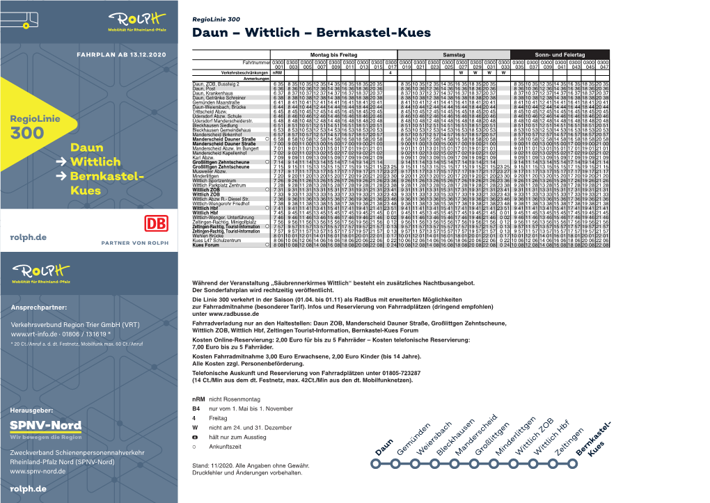 Daun – Wittlich – Bernkastel-Kues