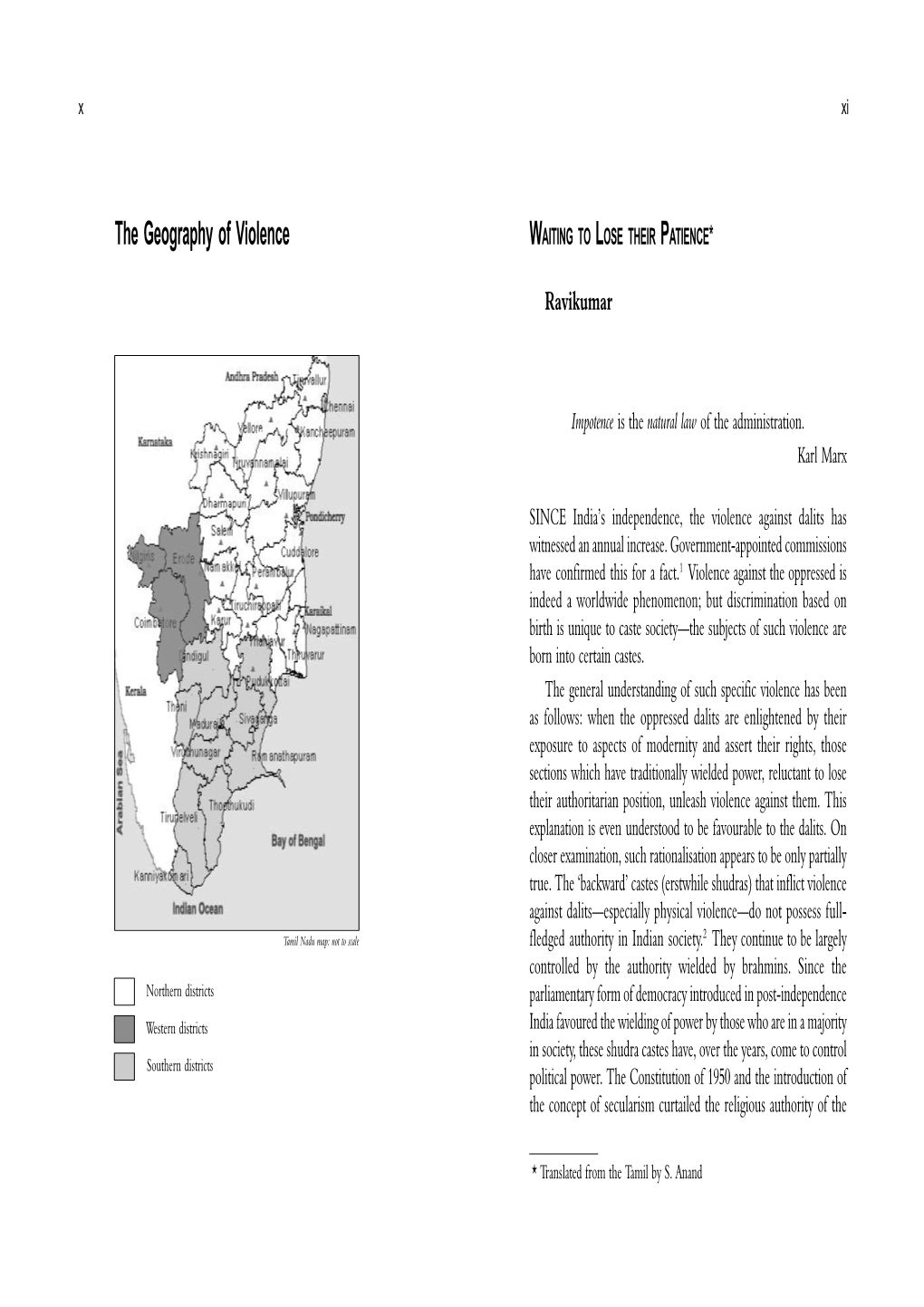 The Geography of Violence WAITING to LOSE THEIR PATIENCE*