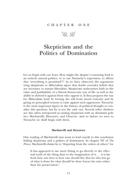 Skepticism and the Politics of Domination