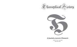 A Quarterly Journal of Research
