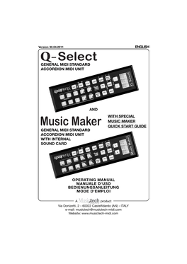 Q-Select Music Maker (G.B.)