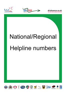 National/Regional Helpline Numbers