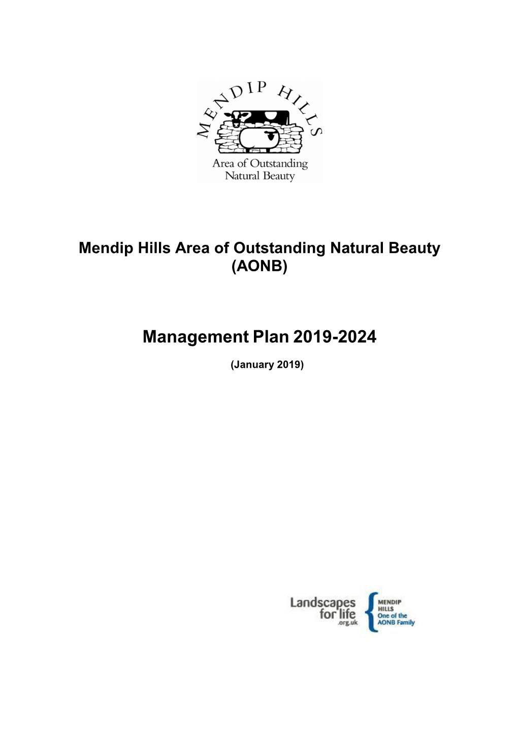 Mendip Hills AONB Management Plan 2019-2024