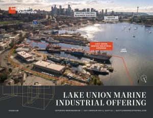 Lake Union Marine Industrial Offering Lake Union