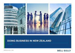 Doing Business in New Zealand