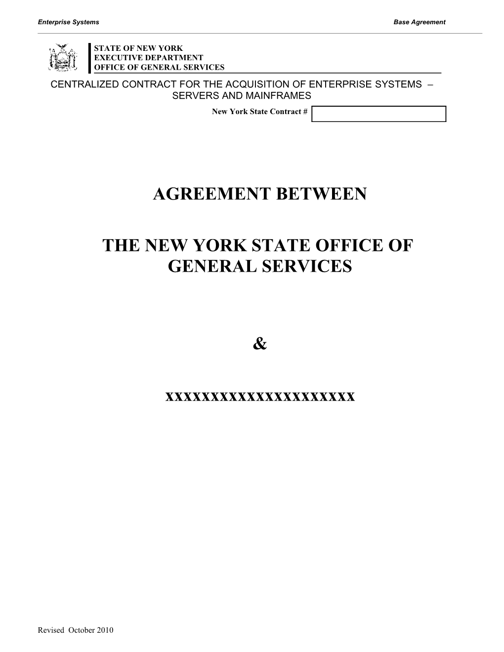 Enterprise Systems Base Agreement