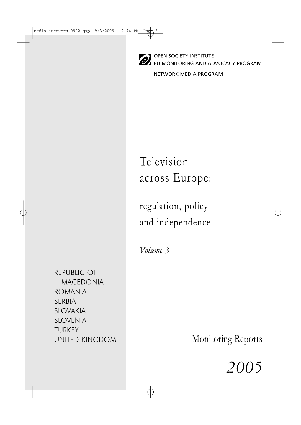 Television Across Europe