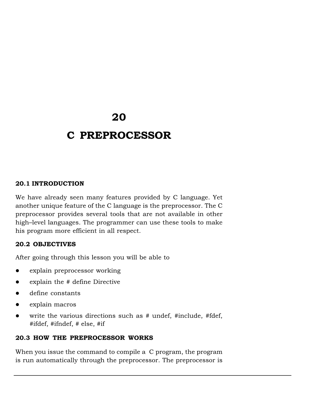 Lesson-20 C Preprocessor