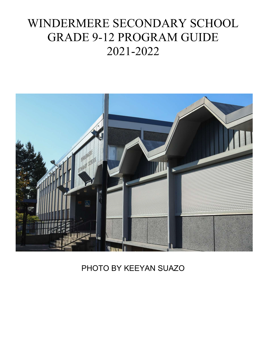 Grades 9-12 Program Planning Guide 2021-2022