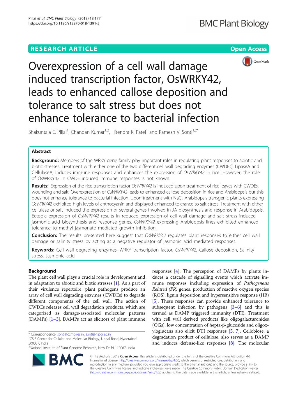 Overexpression of a Cell Wall Damage Induced Transcription Factor