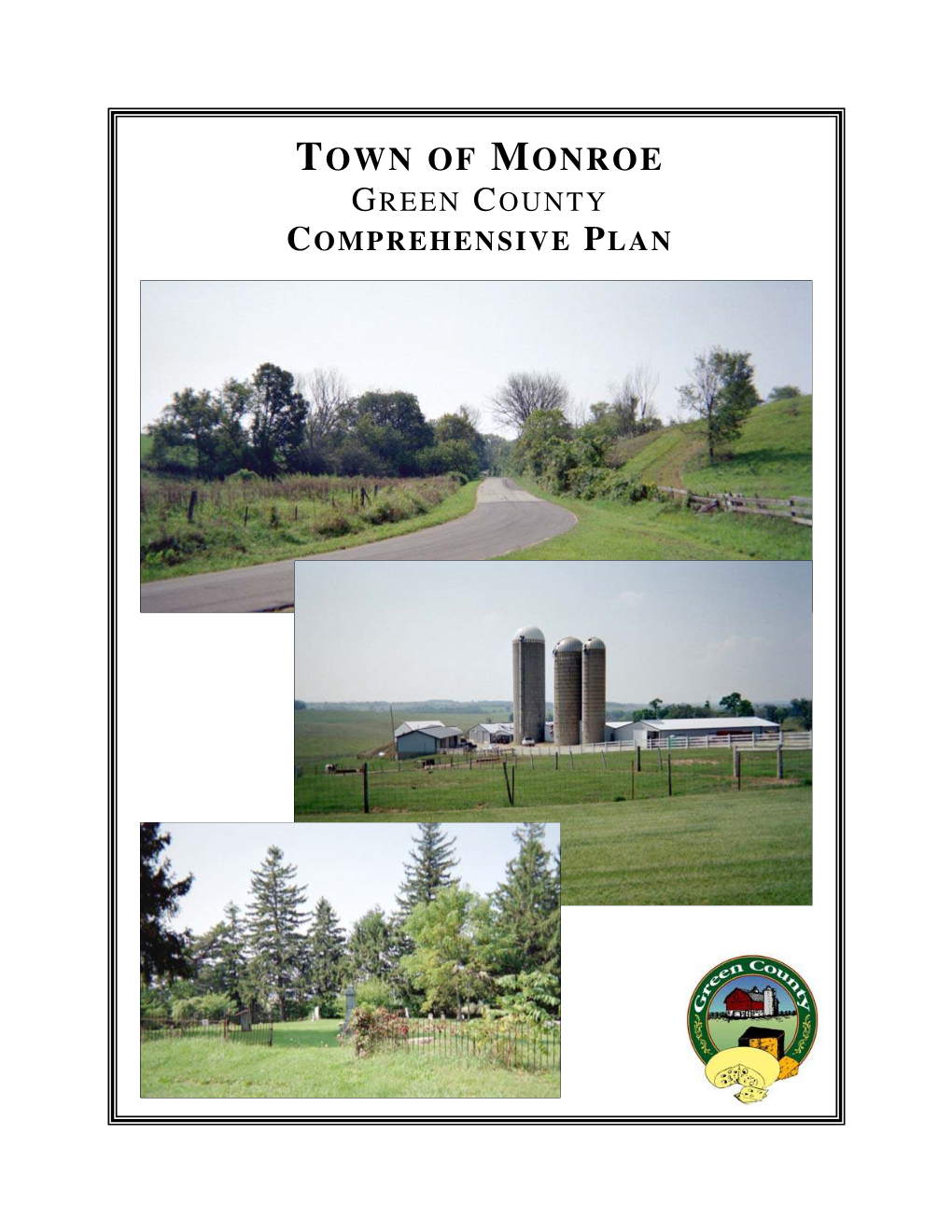 Town of Monroe Green County Comprehensive Plan Town of Monroe