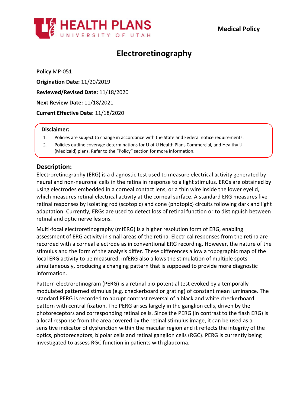 Electroretinography