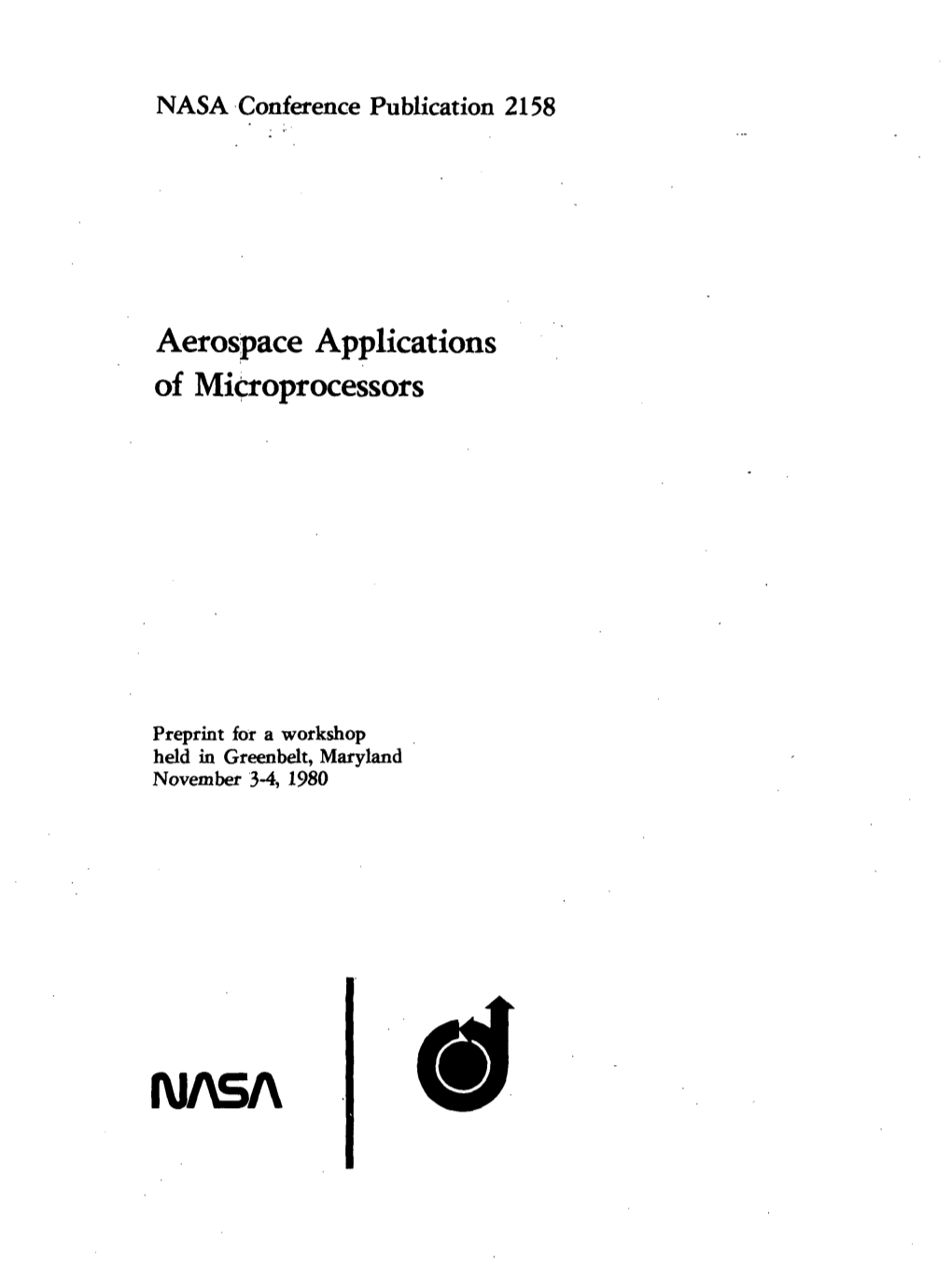 Aerospace Applications of Microprocessors