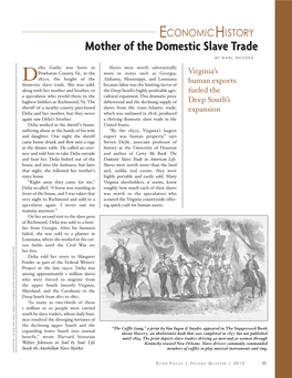 Mother of the Domestic Slave Trade