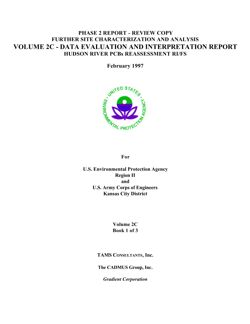 DATA EVALUATION and INTERPRETATION REPORT HUDSON RIVER Pcbs REASSESSMENT RI/FS