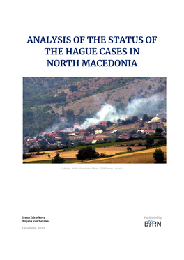 Analysis of the Status of the Hague Cases in North Macedonia