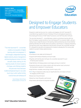 Designed to Engage Students and Empower Educators