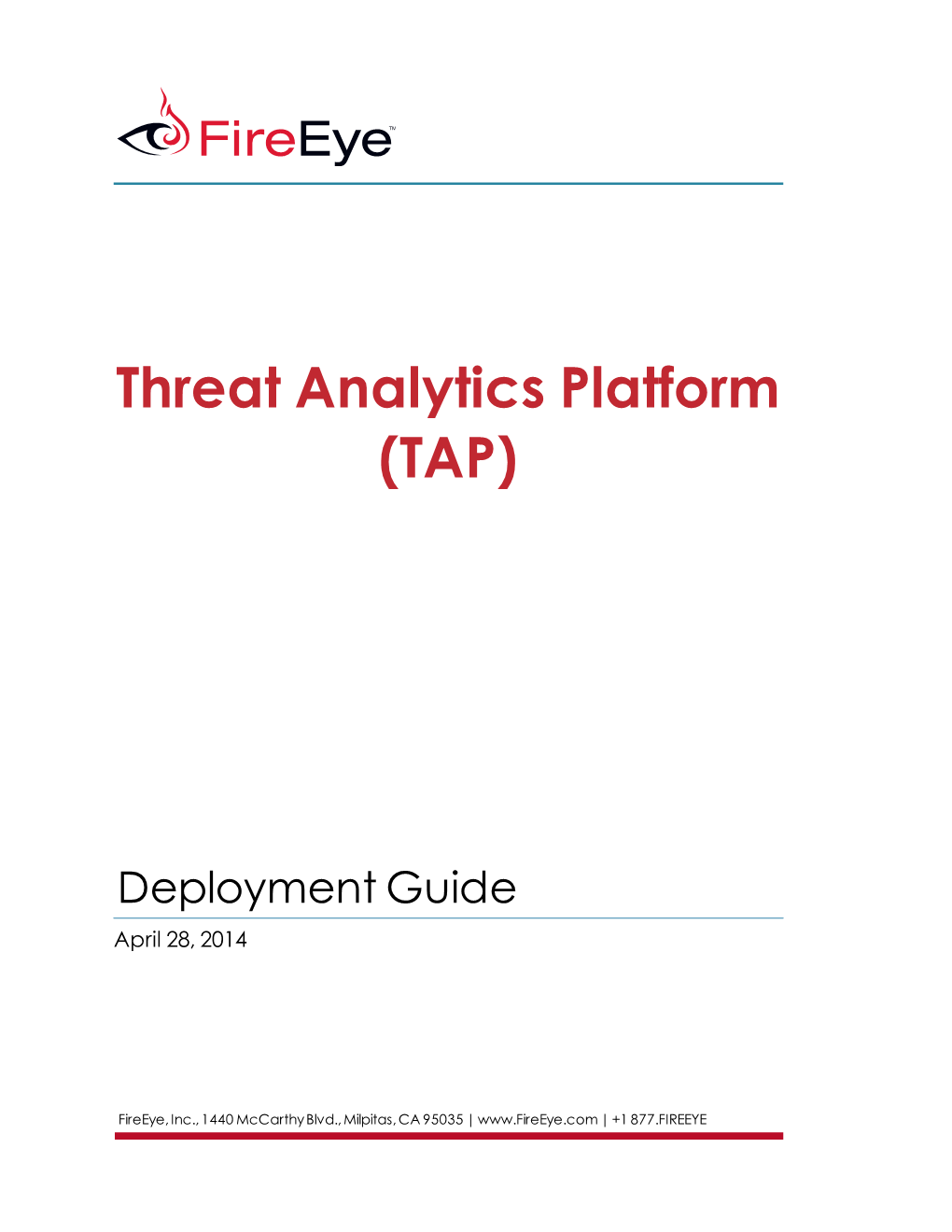 Threat Analytics Platform (TAP)