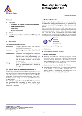 One-Step Antibody Biotinylation