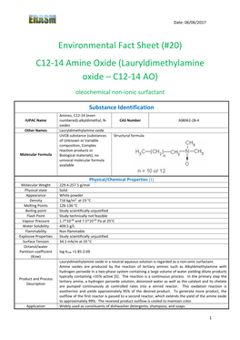 C12-14 Amine Oxide