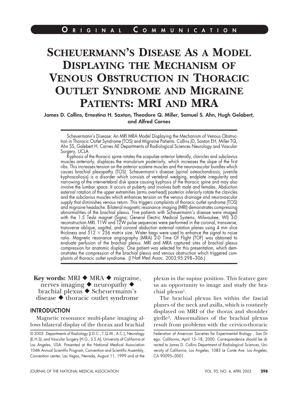 Scheuermann's Disease As a Model