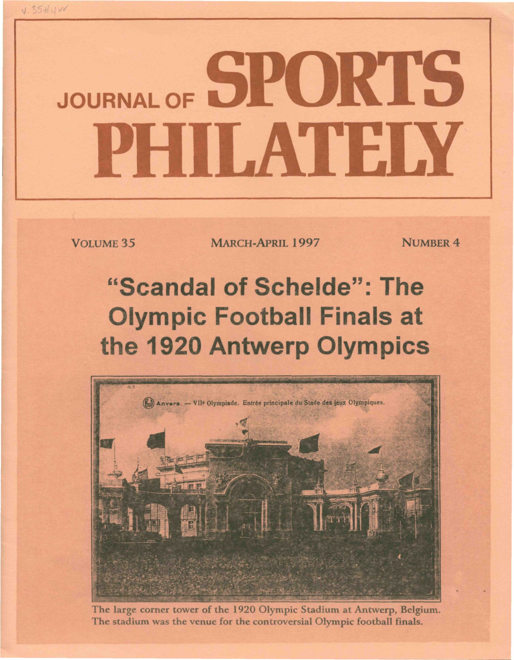 The Olympic Football Finals at the 1920 Antwerp Olympics