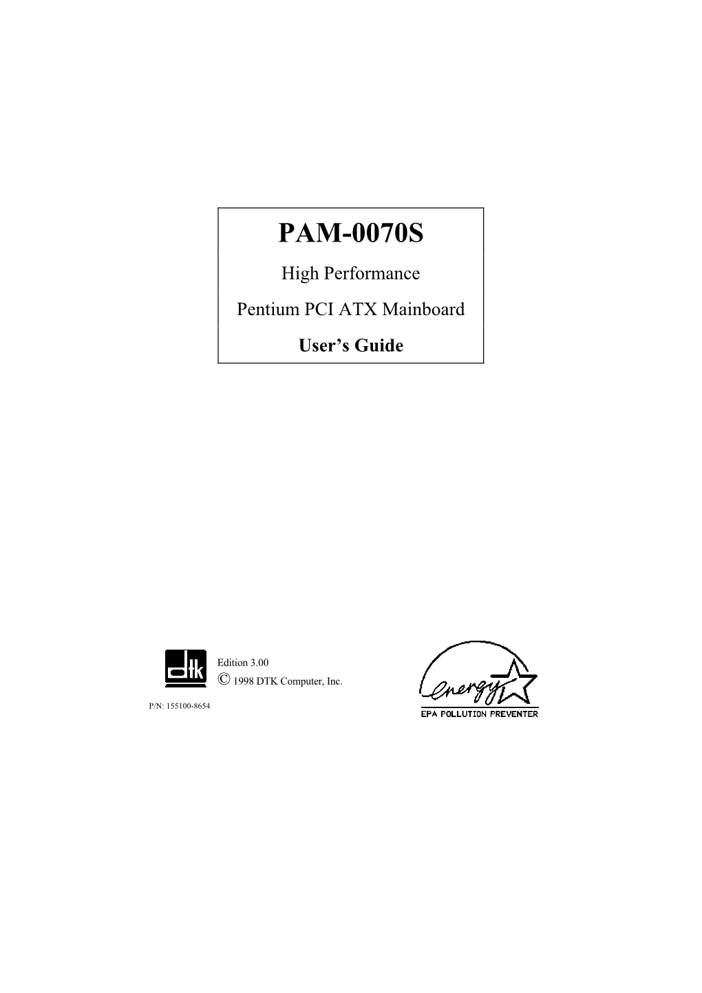 PAM-0070S E1 User Manual 3.00