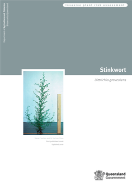 Stinkwort (Dittrichia Graveolens) 2 Contents Summary 4