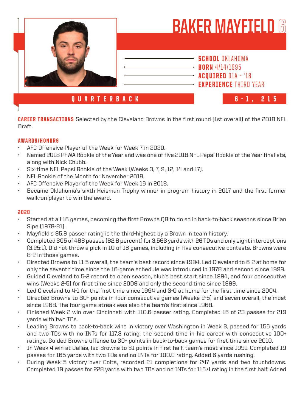 Baker Mayfield 6