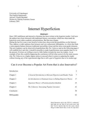 Internet Hyperfiction