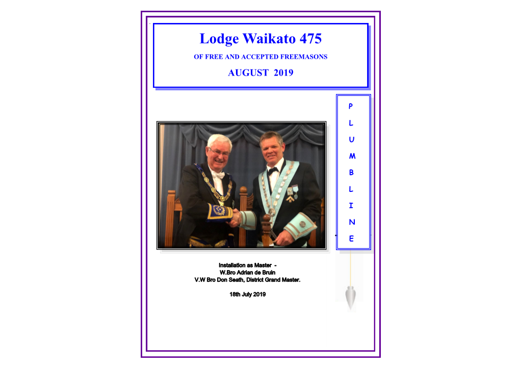 Lodge News August 2019
