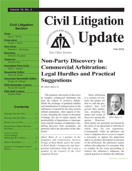 Civil Litigation Civil Litigation Section