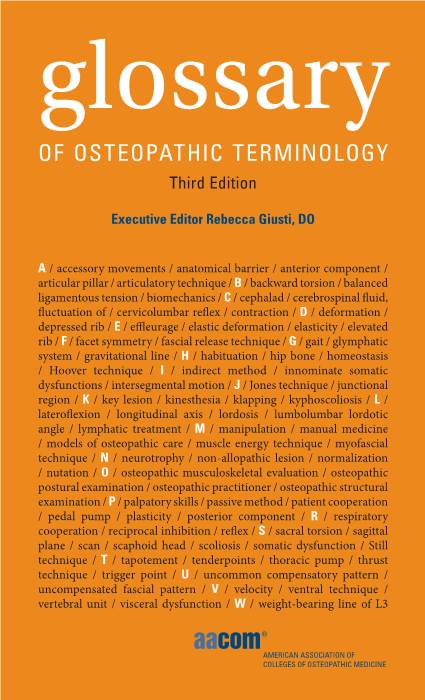 Glossary of OSTEOPATHIC TERMINOLOGY Third Edition