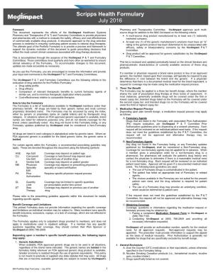 Printed Formulary Catalog Basic
