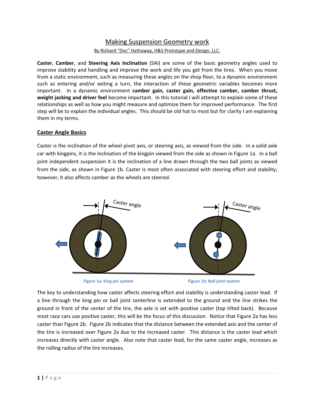 Making Suspension Geometry Work by Zŝđśăƌě͞Doc͟ Hathaway, H&S Prototype and Design, LLC