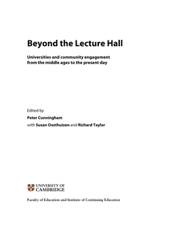 Beyond the Lecture Hall