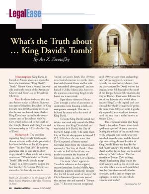 What's the Truth About … King David's Tomb?