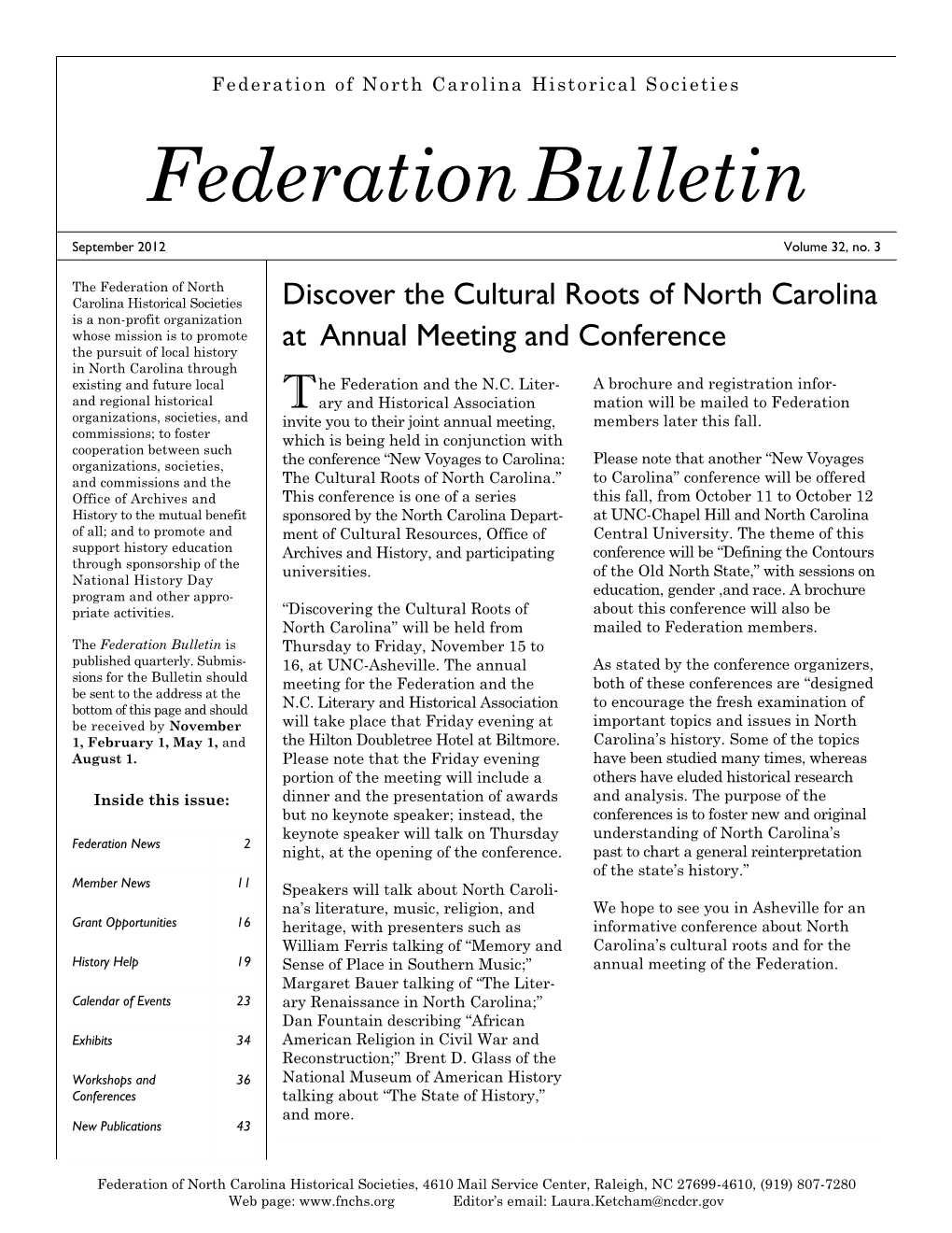 Federationbulletin