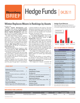 Bloomberg Hedge Funds 04.26.11 BRIEF