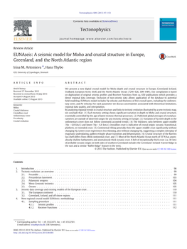 A Seismic Model for Moho and Crustal Structure in Europe, Greenland, and the North Atlantic Region