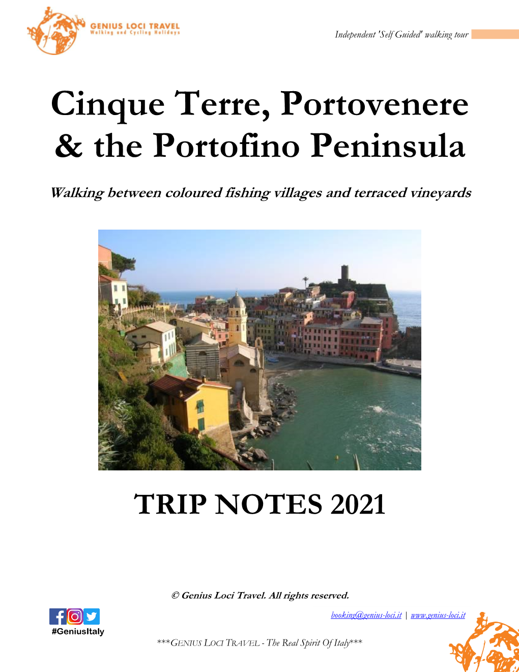 Cinque Terre, Portovenere & Portofino 2019