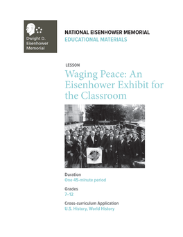 Waging Peace: an Eisenhower Exhibit for the Classroom
