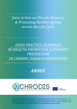 Joint Action on Chronic Diseases & Promoting Healthy Ageing Across the Life Cycle