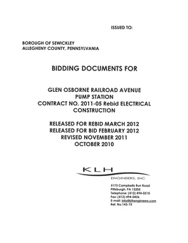 Bidding Documents For