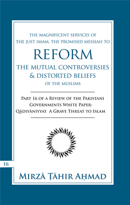 Reform the Mutual Controversies & Distorted Beliefs of the Muslims