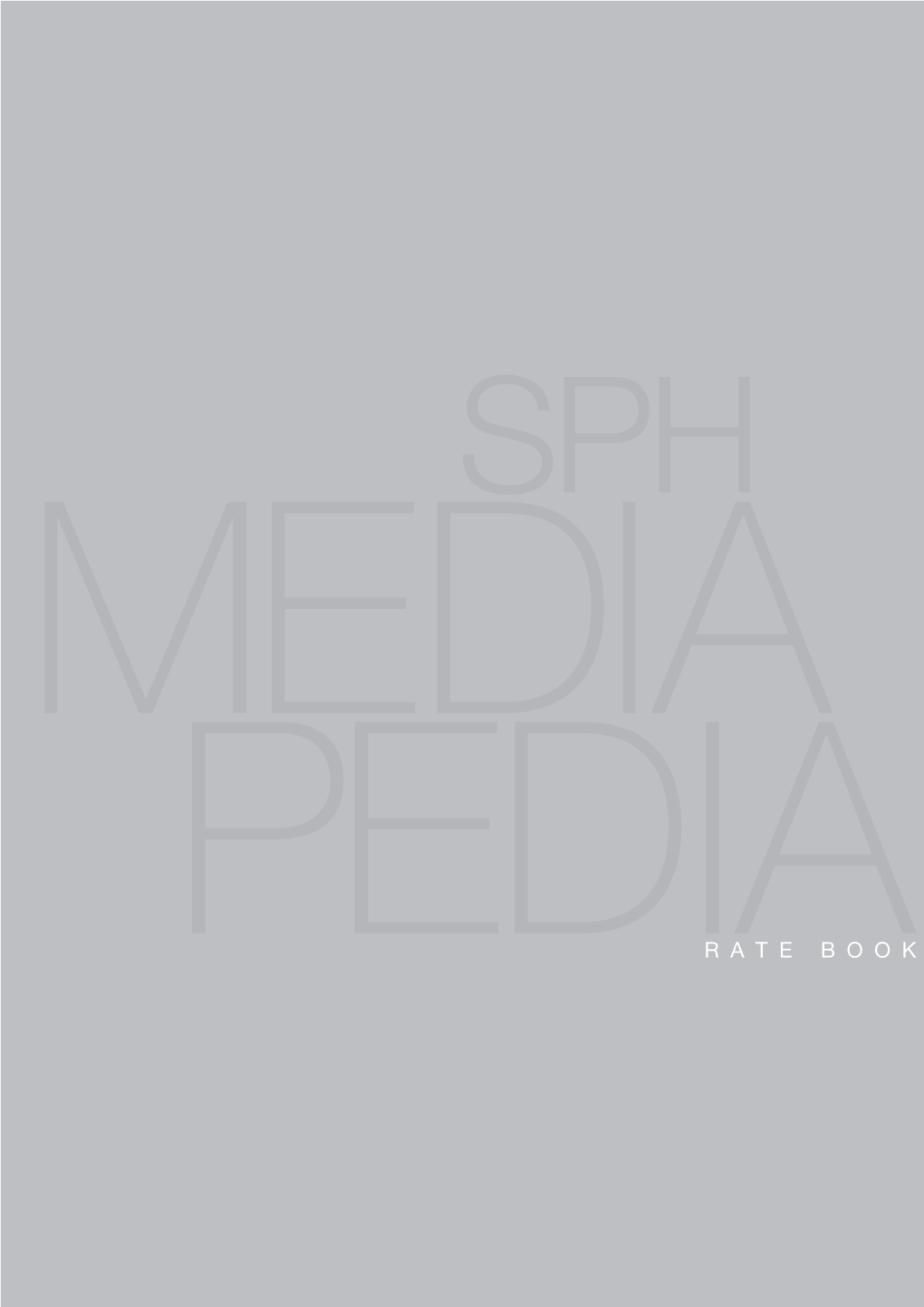 SPH Mediapedia Rate Book