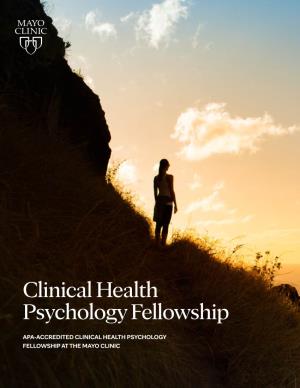 Clinical Health Psychology Fellowship